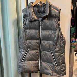 My Anorak gray puffer vest